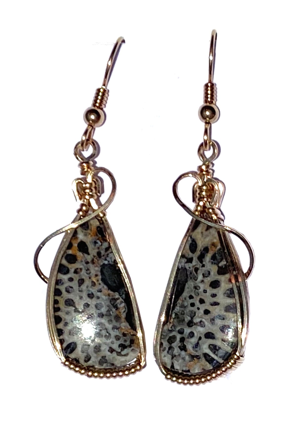 Twisted Wire Designs Artisan Handcrafted Wire Wrapped jewelry; earrings bracelets pendants 14k gold sterling silver gemstone turquoise