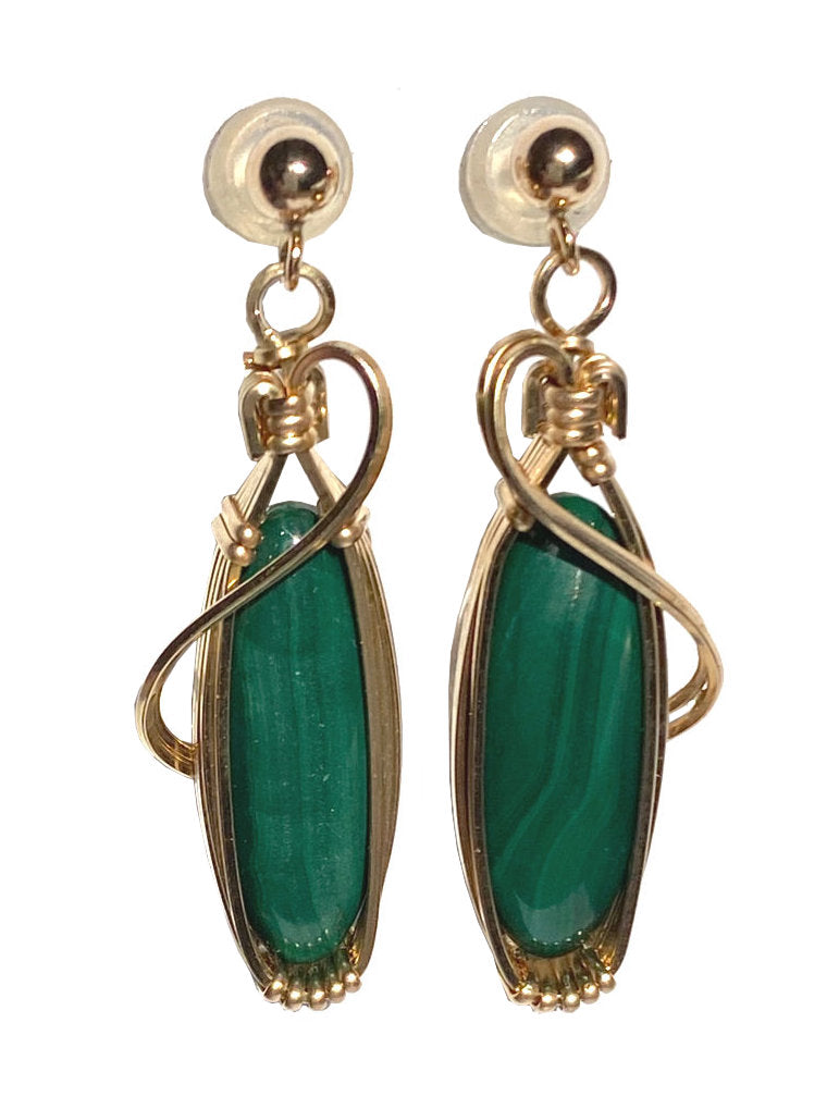 Twisted Wire Designs Artisan Handcrafted Wire Wrapped jewelry; earrings bracelets pendants 14k gold sterling silver gemstone turquoise
